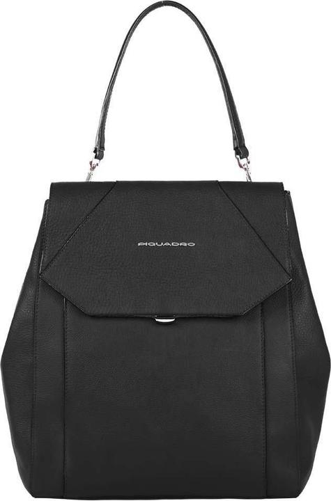 Image du produit Piquadro Cuir, sac à dos en cuir, noir, extensible, pour femmes