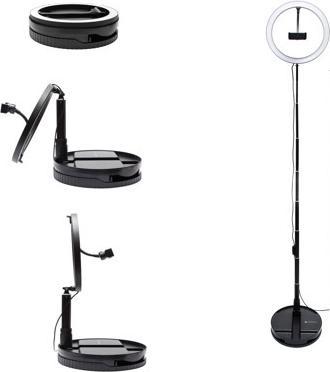 Produktbild Rio Dimmbares LED-Ringlicht Make-up & Vlogging RL10 Ø 26.5 cm