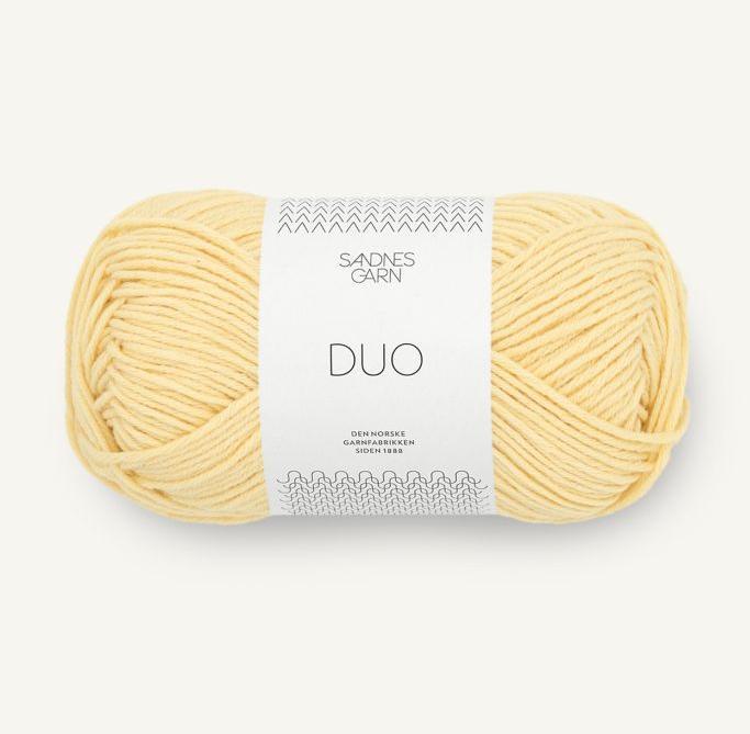 Produktbild Sandnes Garn Duo col. 2112 lys gul ca. 115 m 50 g (115 m)