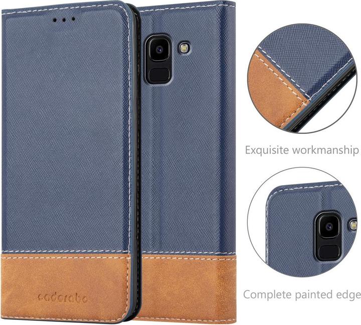 Productafbeelding Cadorabo X-Wallet hoes voor kunstleer pak (Samsung Galaxy J6 (2018))