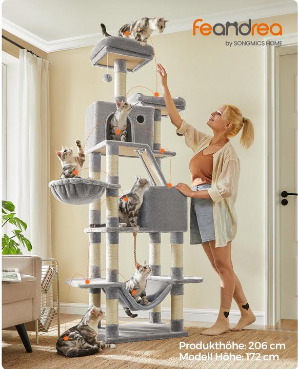 Immagine prodotto Feandrea Cat Spa (206 cm, Grigio)