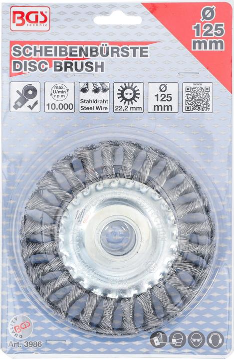 Produktbild BGS Scheibenbürste / Zopfrundbürste | Ø 125 mm