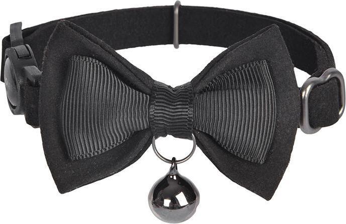 Produktbild Dogness Halsband-Set für Katzen 2 Stück (Echtes Leder Rot/Faser Schwarz) (Katze, Allgemein)