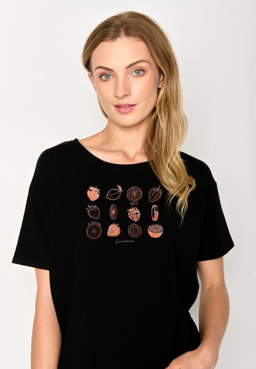 Actual product image Greenbomb Women's Bike Strawberry Feel T-Shirt (XL)