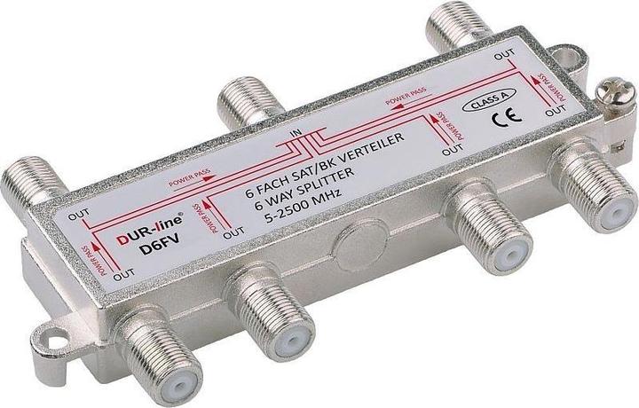 Produktbild Dur-Line D6FV, BK-SAT Verteiler 6-fach, Unicable tauglich (Verteiler)