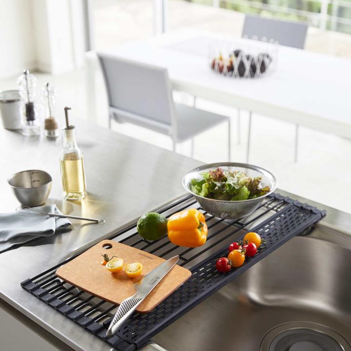 Actual product image Yamazaki Foldable draining mat TOWER