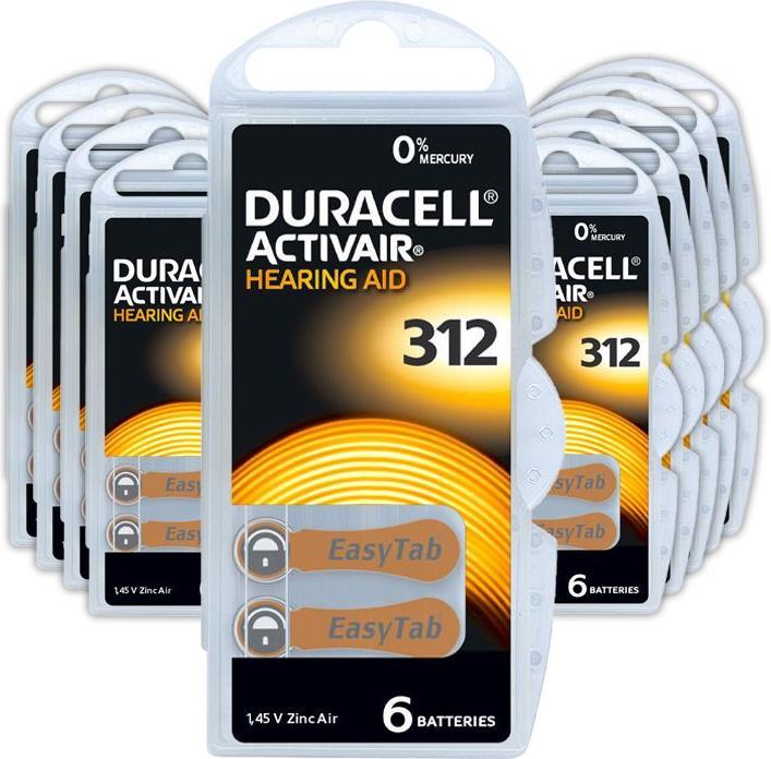 Produktbild Duracell Activair 312 (60 Stk., A312, 185 mAh)