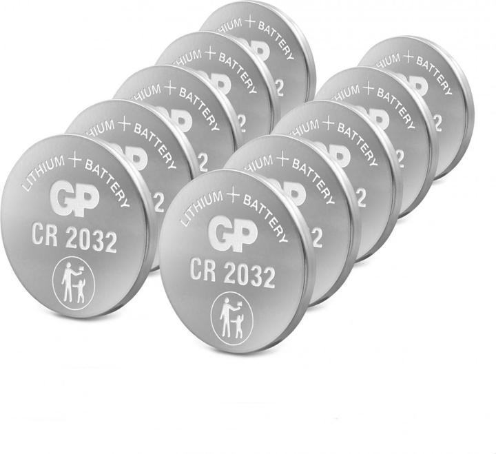 Produktbild GP Batteries Knopfzelle Lithium (10 Stk., CR2032, 220 mAh)