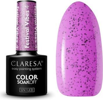 Produktbild Claresa Festival Vibes UV-Nagellack 5ml - 4er-Pack (Lila, UV-Gel Lack)