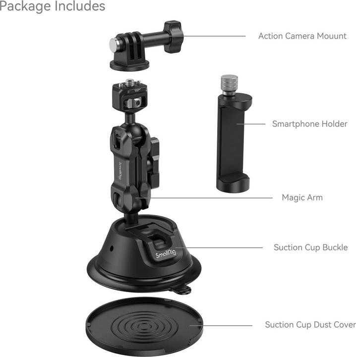 Produktbild SmallRig Saugnapfhalterung SC-1K (Universal)