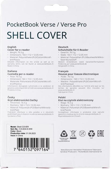Immagine prodotto PocketBook Shell (Versi, Verse Pro)