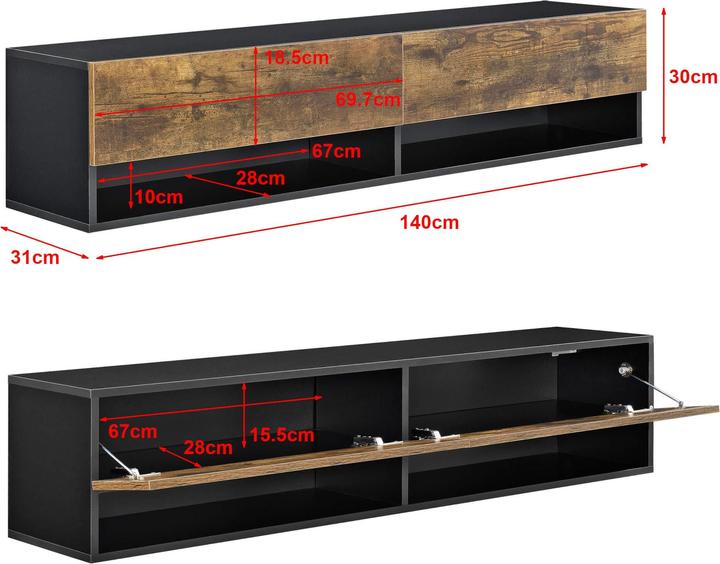 Actual product image En.Casa Halmstad (140 x 31 x 30 cm)