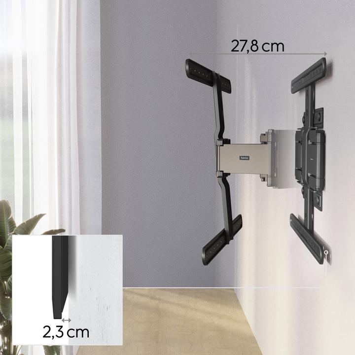 Image du produit Hama Ultraslim (Mur, 90", 50 kg)