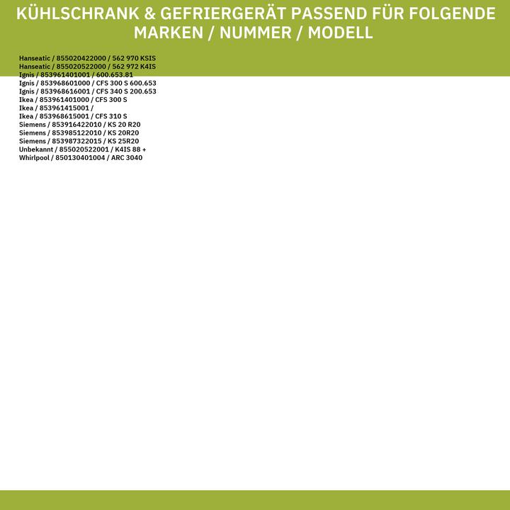 Nutritional values and ingredients Bauknecht Storage compartment