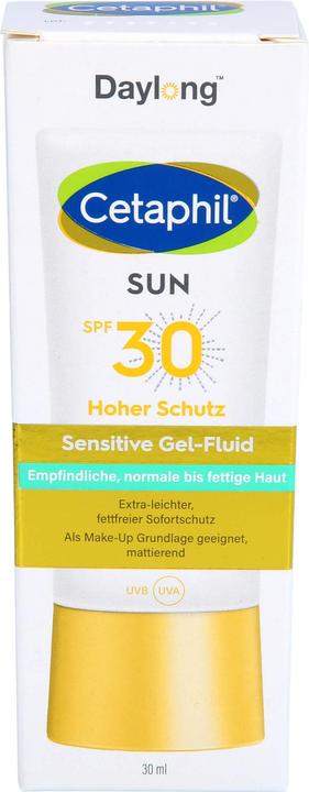 Produktbild Cetaphil Sun Cetaphil sun 30 sensitive Gel-Fluid Gesicht, 30 ml Gel (Sonnengel, SPF 30, 30 ml)