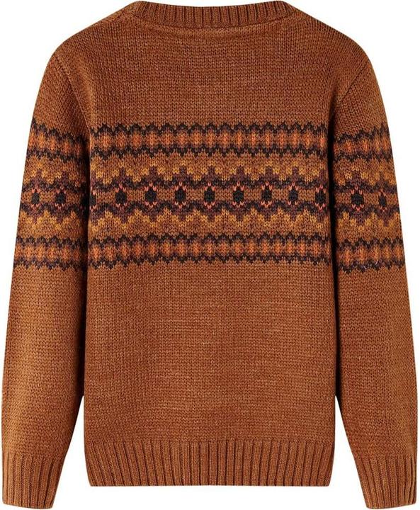 Immagine prodotto VidaXL Maglione da bambino in maglia cognac 116,Materiale: 100 (116)