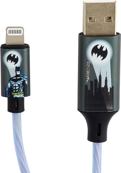 Actual product image INNE Batman cable Light-Up MFI Batlogo (1.20 m)