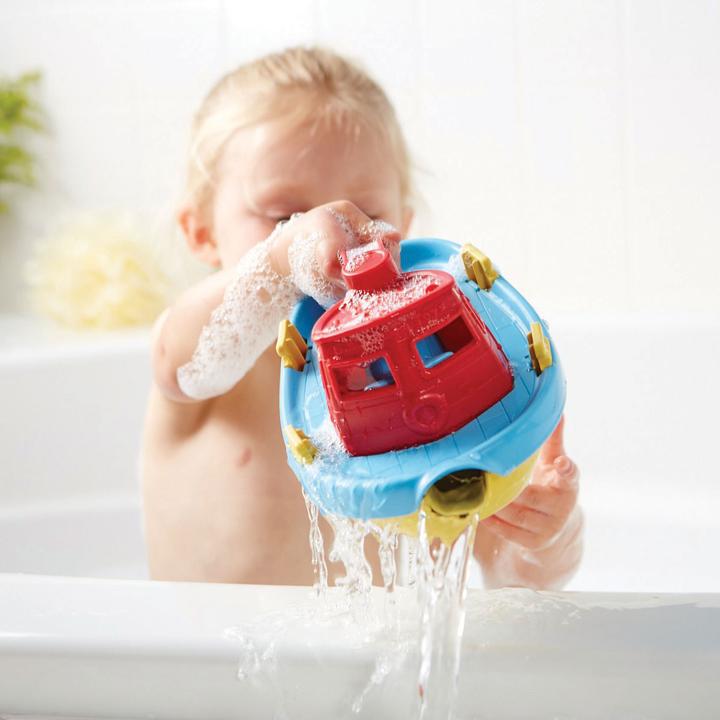 Actual product image Green Toys Tugboat - Red / Blue