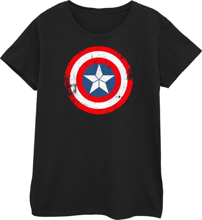 Captain America Civil War Distressed Shield TShirt (XXL)