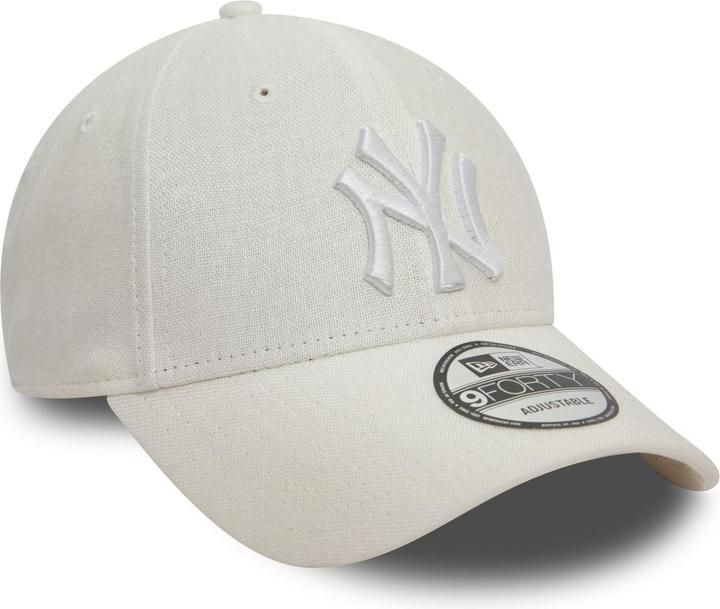 Produktbild New Era 9Forty Strapback Cap - Leinen New York Yankees Weiss