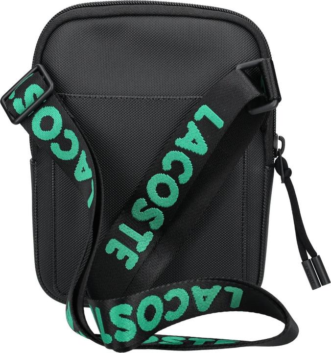 Produktbild Lacoste Small LCST Slimline Piqué Tasche - Schwarz
