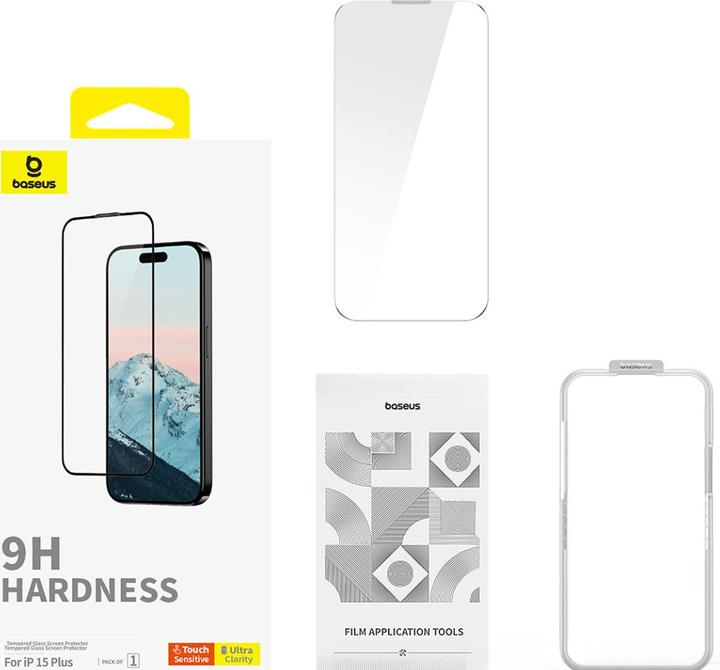 Produktbild Baseus iPhone 15 Pro Max - Diamond Schutzfolie Panzerglas (1 Stück, Apple iPhone 15 Pro Max)