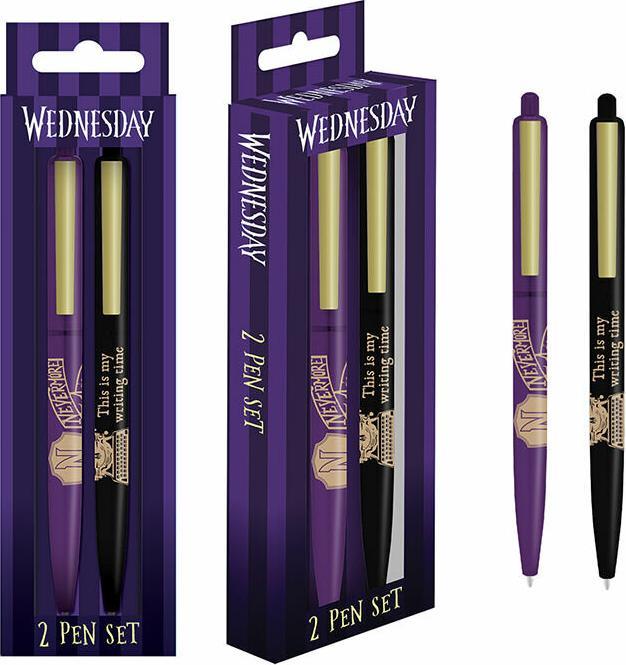 Actual product image Pyramid MERCREDI - Nevermore - Set de 2 Bics (2 x)