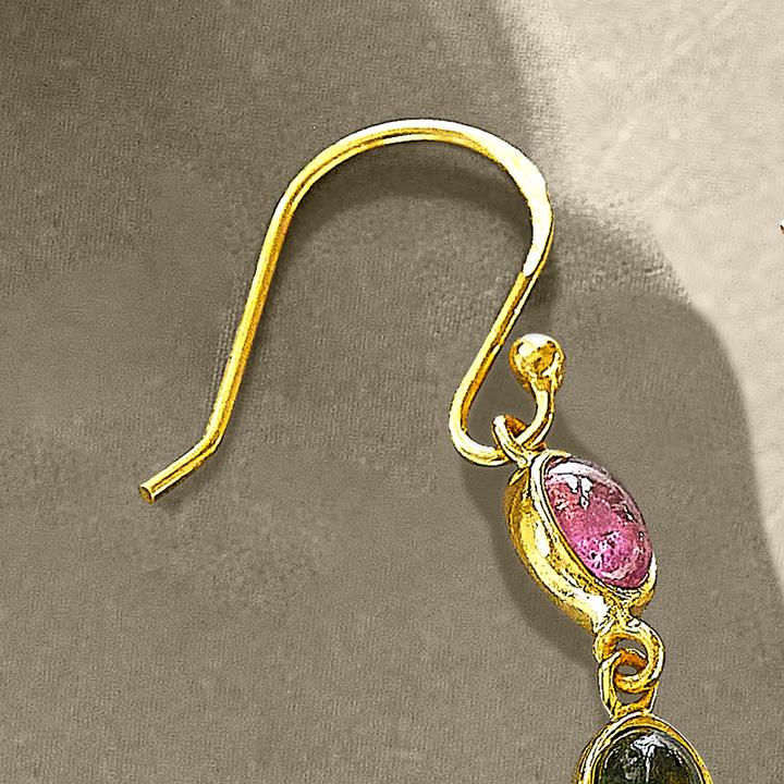 Immagine prodotto Loberon Orecchini Leilan colorati (Abbellimento: gemma di tormalina, Argento 925)