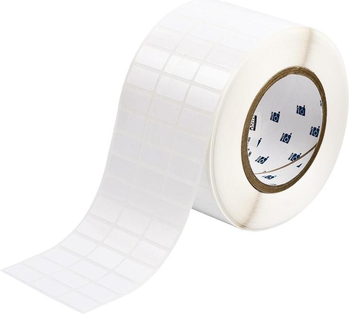 Productafbeelding Brady THT-5-7351-10, fraudebestendig vinyl, mat, wit, 25,4 x 12,7 mm, permanent, 3-baans(100