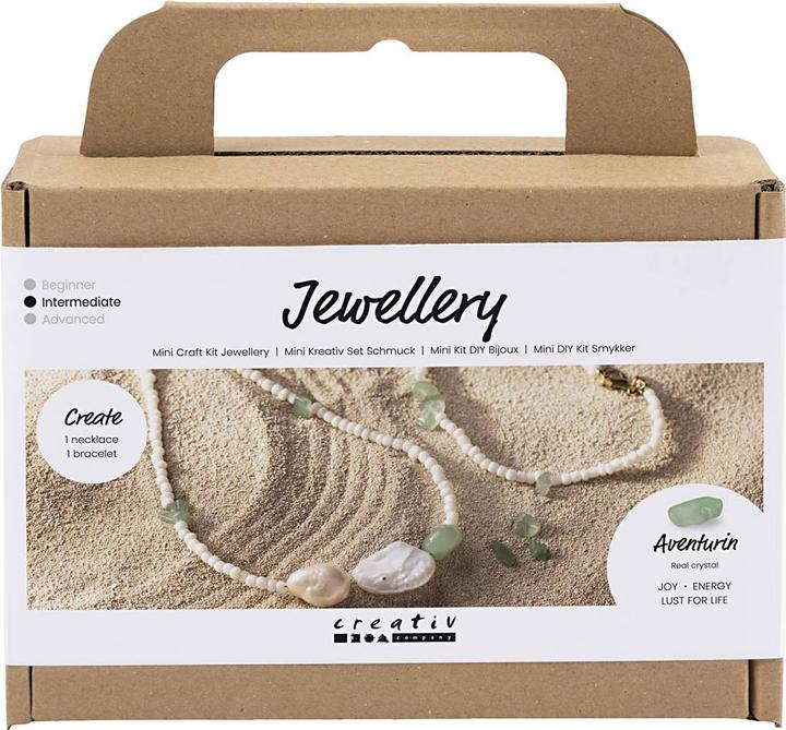 Immagine prodotto Creativ Company Set di gioielli artigianali con collana e bracciale in quarzo avventurina