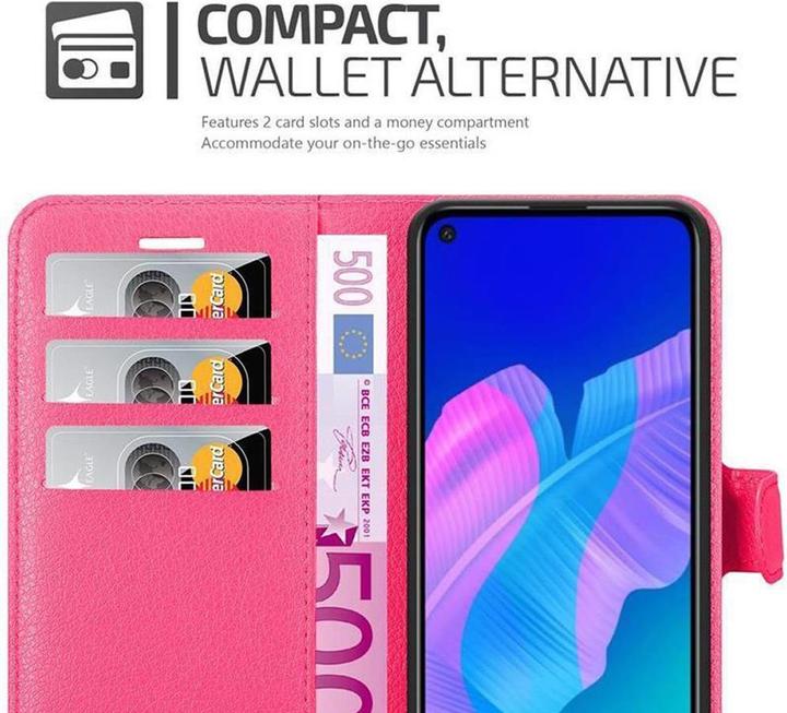 Actual product image Cadorabo Book with stand function cover (Huawei P40 Lite E)