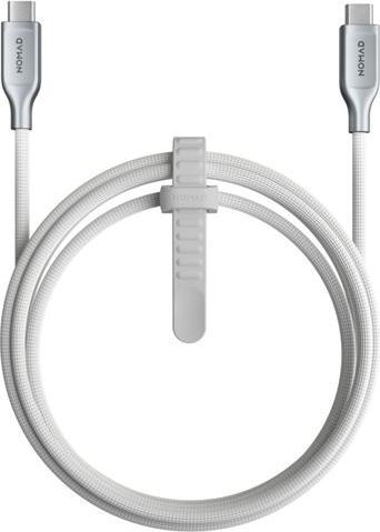 Actual product image Nomad Kevlar USB-C to USB-C Cable 1,5 m White (1.50 m, USB 2.0, 240 W)