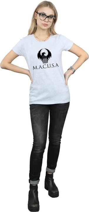 Actual product image Fantastic Beasts Womens/Ladies MACUSA Logo Cotton T-Shirt (XXL)