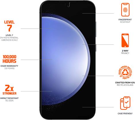 Immagine prodotto Eiger Mountain Glass Black (1 Pezzo/i, Samsung Galaxy S24+)