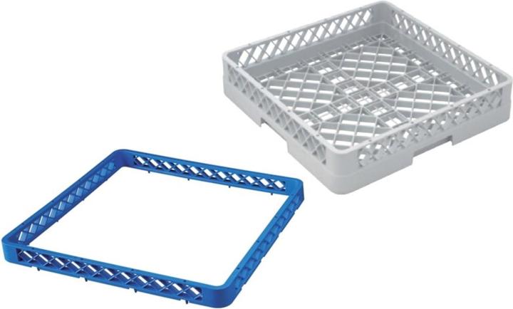 Produktbild GN Schalen Geschirrspülkorb Universal 50x50cm 3 Aufsätze H21.4cm