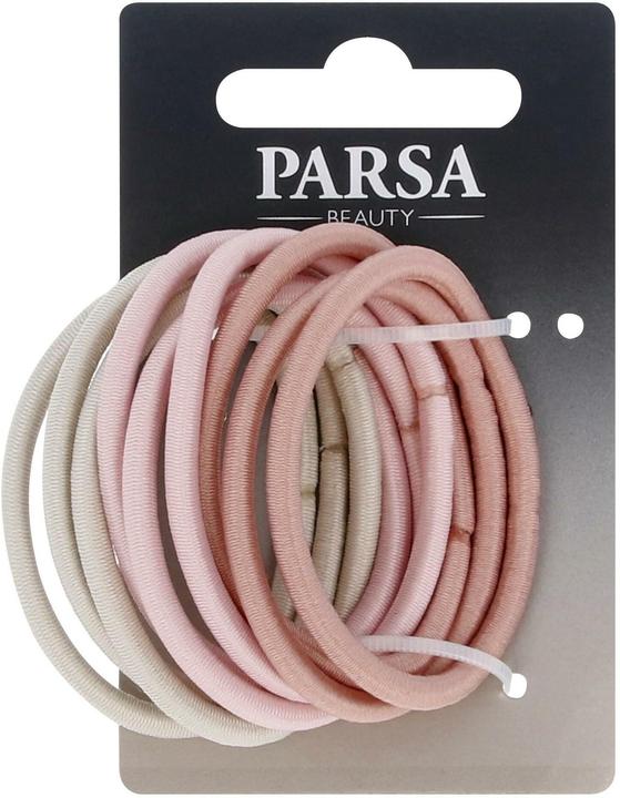 Immagine prodotto Parsa Beauty Fascetta per capelli PARSA, rosa-beige 5,00 cm, 9 pezzi. (Elastico per capelli)