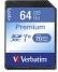 Actual product image Verbatim SDXC Card Class 10 Premium (64 GB, SDXC, U1, UHS-I)