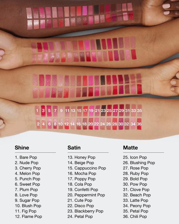 Image du produit Clinique Pop Longwear Lipstick Shine Bare Pop (Bare Pop)