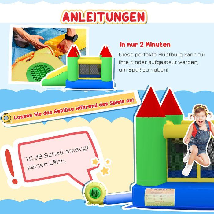 Produktbild Swisshandel24 Aufblasbare Hüpfburg (Rutsche Trampolin)