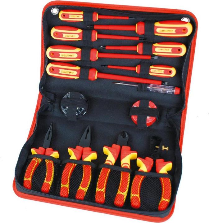 Actual product image Mannesmann VDE screwdriver+pliers set (14 pieces)