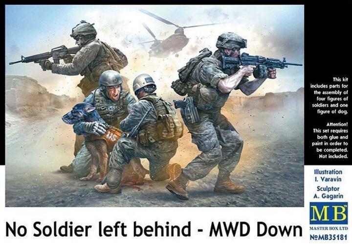 Actual product image Master Box No Soldier left behind - MWD Down
