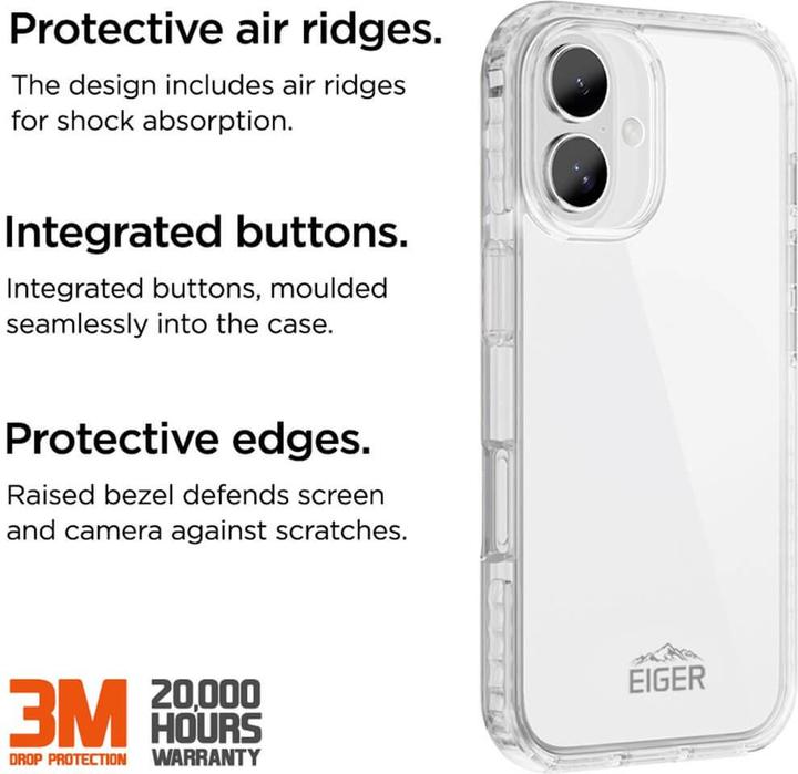 Immagine prodotto Eiger Custodia Ice Grip (Apple iPhone 16 Plus)