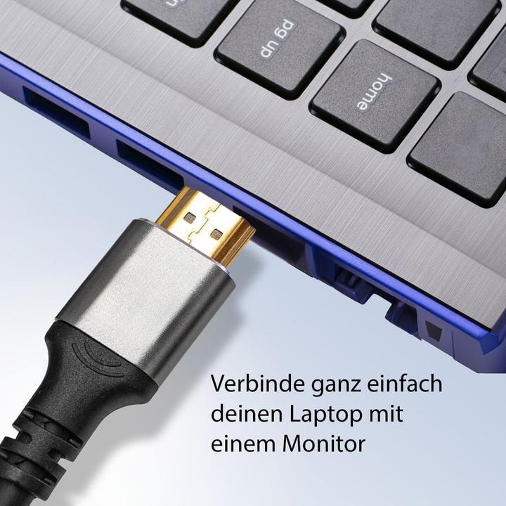 Produktbild Hermex HDMI zu HDMI Kabel 1m 4K UHD High Speed HDMI Anschlusskabel Flachkabel (1 m, HDMI)