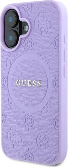 Produktbild Guess GUHMP16MPSAPSMEU iPhone 16 Plus 6.7" fioletowy/purple hardcase Saffiano Peony Classic Logo