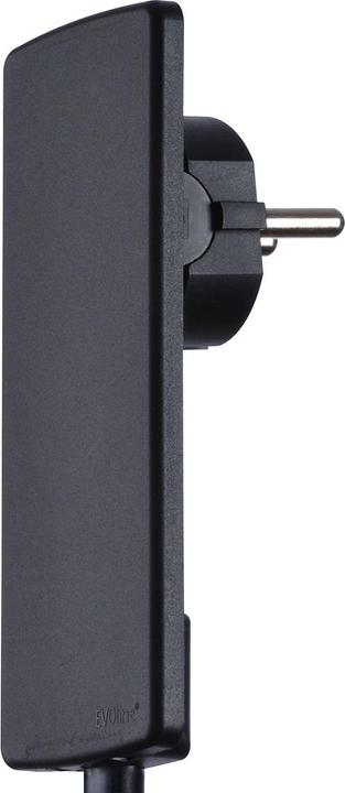 Evoline 1510.0000.0100 Earthing contact flat plug, plastic, with removal aid 2