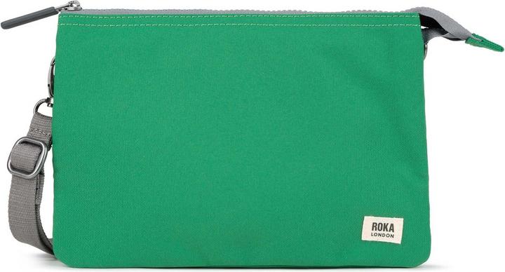 Roka London Carnaby Crossbody Mountain Green XL Recycled Canvas