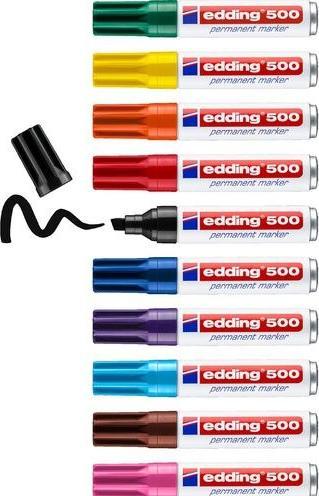 Produktbild Edding 500 (Schwarz, Blau, Grün, Rot, Gelb, Orange, Braun, Violett, Pink, Hellblau, 2 mm, 10 x)