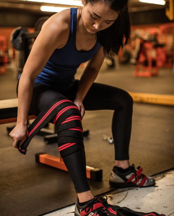 Produktbild Harbinger Red Line Knee Wraps
