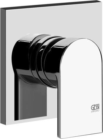 Gessi Emporio Via Manzoni finishing set for single lever mixer, 1 way, top outlet for concealed body