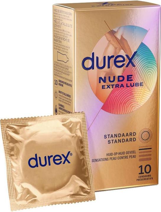 Produktbild Durex Condoms Nude Extra Lube 10st (10 Stk.)